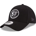 new-era-curved-brim-9forty-the-league-brooklyn-nets-nba-black-adjustable-cap