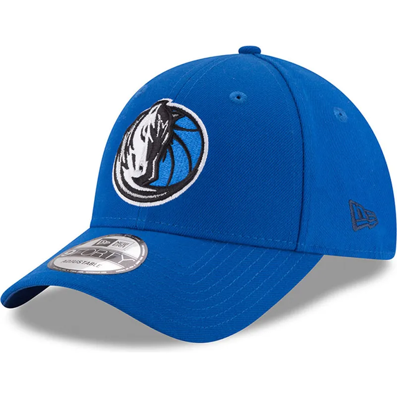 mutzen-gebogen-blau-verstellbares-band-9forty-the-league-der-dallas-mavericks-nba-von-new-era