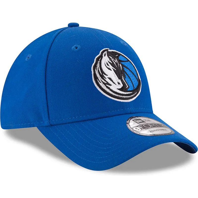 mutzen-gebogen-blau-verstellbares-band-9forty-the-league-der-dallas-mavericks-nba-von-new-era