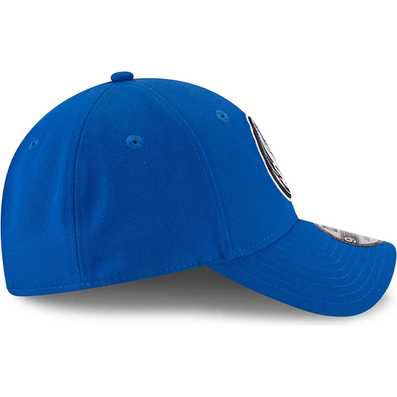 mutzen-gebogen-blau-verstellbares-band-9forty-the-league-der-dallas-mavericks-nba-von-new-era