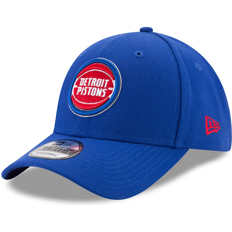 cappellino-visiera-curva-blu-regolabile-9forty-the-league-di-detroit-pistons-nba-di-new-era