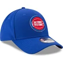 new-era-curved-brim-9forty-the-league-detroit-pistons-nba-blue-adjustable-cap