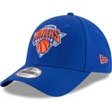 new-era-curved-brim-9forty-the-league-new-york-knicks-nba-blue-adjustable-cap