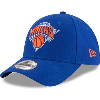 New Era Curved Brim 9FORTY The League New York Knicks NBA Adjustable Cap blau