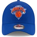 new-era-curved-brim-9forty-the-league-new-york-knicks-nba-blue-adjustable-cap