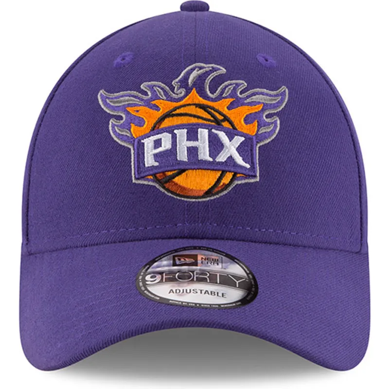 mutzen-gebogen-violett-verstellbares-band-9forty-the-league-der-phoenix-suns-nba-von-new-era