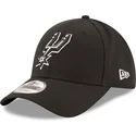 new-era-curved-brim-9forty-the-league-san-antonio-spurs-nba-black-adjustable-cap