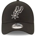 new-era-curved-brim-9forty-the-league-san-antonio-spurs-nba-black-adjustable-cap