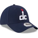 new-era-curved-brim-9forty-the-league-washington-wizards-nba-navy-blue-adjustable-cap