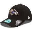 new-era-curved-brim-9forty-the-league-baltimore-ravens-nfl-black-adjustable-cap