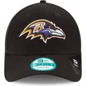 new-era-curved-brim-9forty-the-league-baltimore-ravens-nfl-black-adjustable-cap