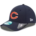 new-era-curved-brim-9forty-the-league-chicago-bears-nfl-adjustable-cap-marineblau