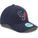 new-era-curved-brim-9forty-the-league-houston-texans-nfl-navy-blue-adjustable-cap