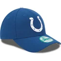 9forty-the-league-indianapolis-colts-nfl-verstellbare-blaue-kappe-mit-gebogenem-schirm-von-new-era