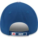 9forty-the-league-indianapolis-colts-nfl-verstellbare-blaue-kappe-mit-gebogenem-schirm-von-new-era