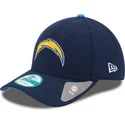 mutzen-gebogen-marineblau-verstellbares-band-9forty-the-league-der-los-angeles-chargers-nfl-von-new-era