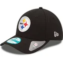 new-era-curved-brim-9forty-the-league-pittsburgh-steelers-nfl-black-adjustable-cap