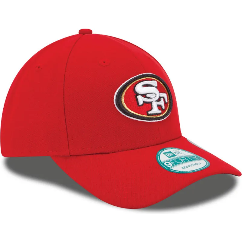 mutzen-gebogen-rot-verstellbares-band-9forty-the-league-der-san-francisco-49ers-nfl-von-new-era