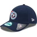 casquette-courbee-bleue-marine-ajustable-9forty-the-league-tennessee-titans-nfl-new-era