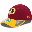 mutzen-gebogen-rot-verstellbares-band-9forty-the-league-der-washington-commanders-nfl-von-new-era