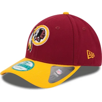 mutzen-gebogen-rot-verstellbares-band-9forty-the-league-der-washington-commanders-nfl-von-new-era