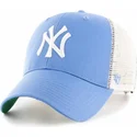 mutzen-gebogen-blau-snapback-fur-kinder-claro-der-new-york-yankees-mlb-von-47-brand