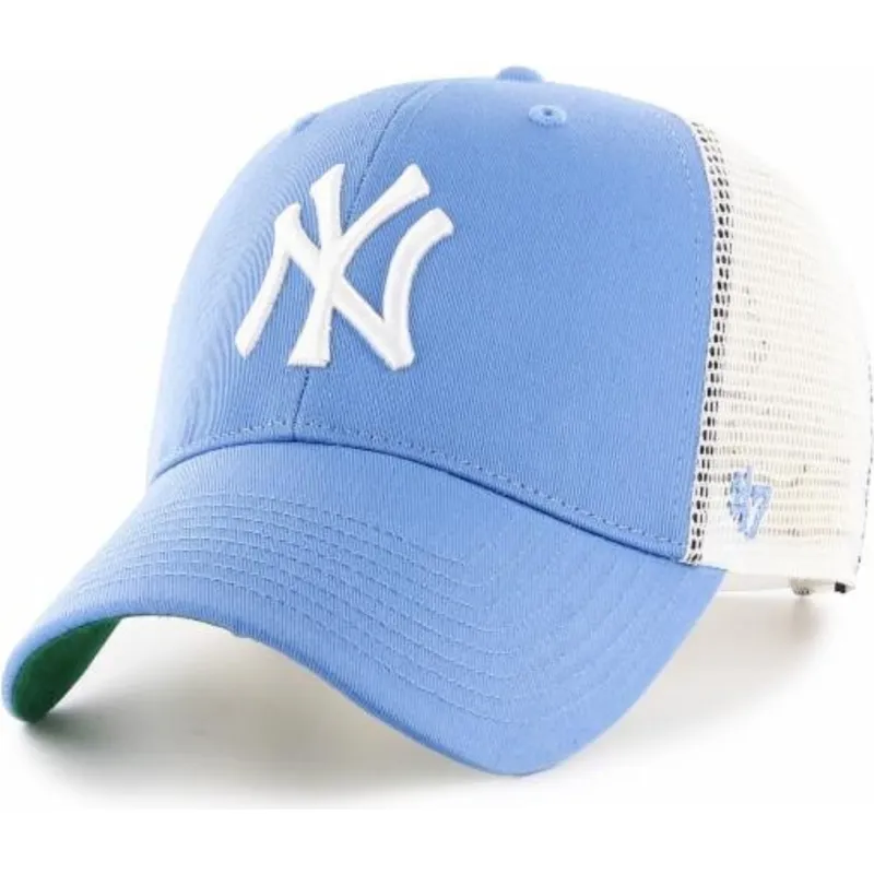 mutzen-gebogen-blau-snapback-fur-kinder-claro-der-new-york-yankees-mlb-von-47-brand