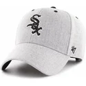 mutzen-gebogen-grau-verstellbares-band-der-chicago-white-sox-mlb-von-47-brand