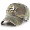 verstellbare-camouflage-cap-mit-gebogenem-schirm-der-anaheim-ducks-nhl-clean-up-von-47-brand