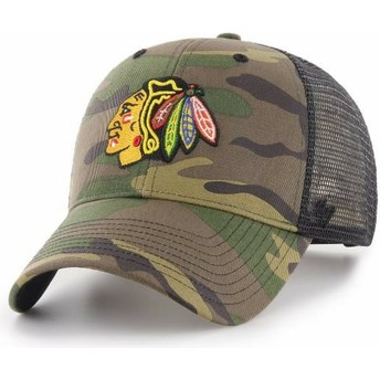 Casquette trucker camouflage Chicago Blackhawks NHL MVP Branson 47 Brand