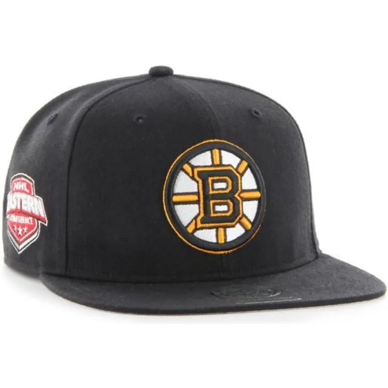 mutzen-flach-schwarz-snapback-der-boston-bruins-nhl-von-47-brand mutzen-flach-schwarz-snapback-der-boston-bruins-nhl-von-47-brand