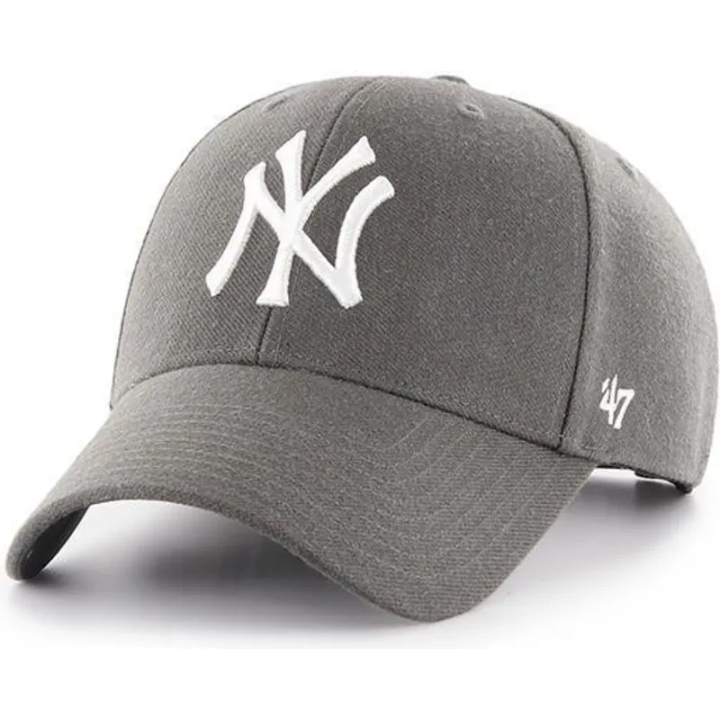 mutzen-gebogen-grau-verstellbares-band-piedra-der-new-york-yankees-mlb-von-47-brand mutzen-gebogen-grau-verstellbares-band-piedra-der-new-york-yankees-mlb-von-47-brand