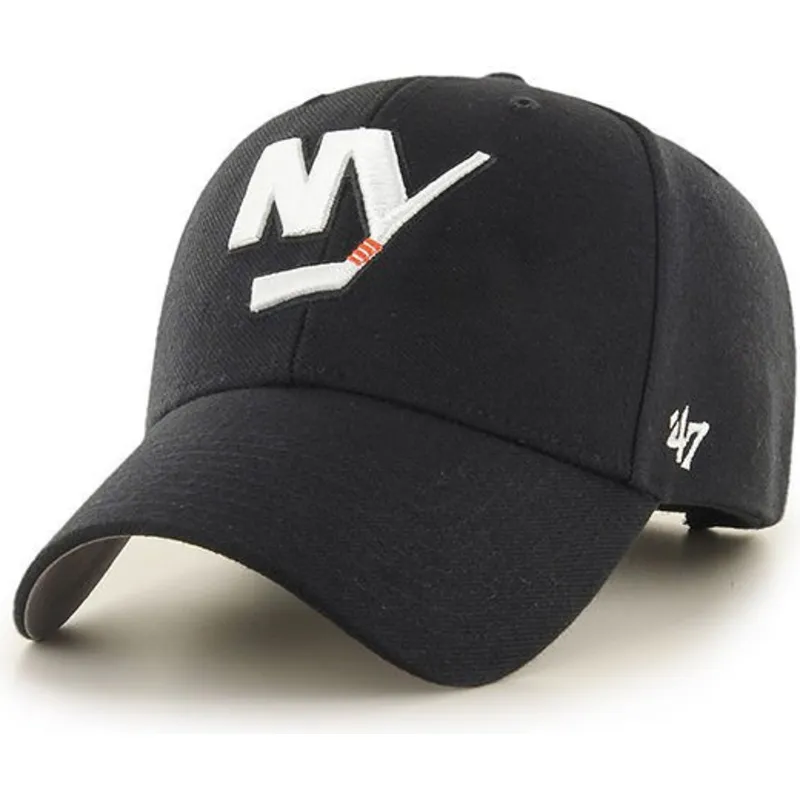 mutzen-gebogen-schwarz-verstellbares-band-der-new-york-islanders-nhl-von-47-brand mutzen-gebogen-schwarz-verstellbares-band-der-new-york-islanders-nhl-von-47-brand