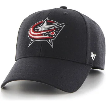 47 Brand Curved Brim Columbus Blue Jackets NHL MVP Navy Blue Cap