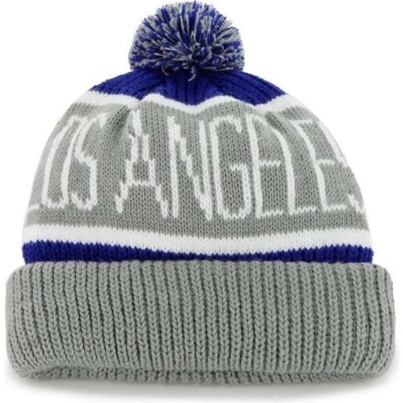 47-brand-los-angeles-dodgers-mlb-cuff-knit-calgary-beanie-bommelmutze-grau-und-blau