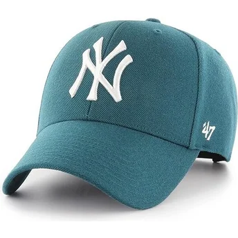 47 Brand Curved Brim New York Yankees MLB MVP Pacific Green Cap