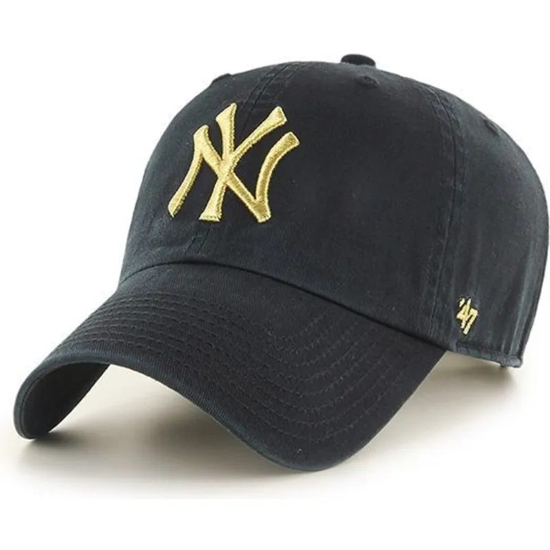 mutzen-gebogen-schwarz-verstellbares-band-oro-der-new-york-yankees-mlb-von-47-brand mutzen-gebogen-schwarz-verstellbares-band-oro-der-new-york-yankees-mlb-von-47-brand