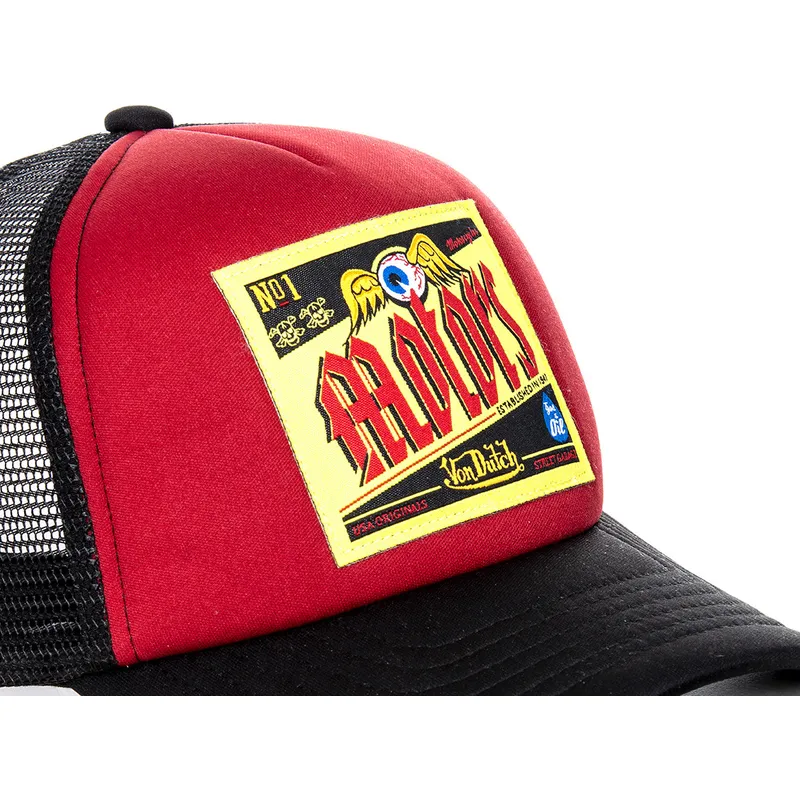 mutzen-gebogen-rot-snapback-von-von-dutch