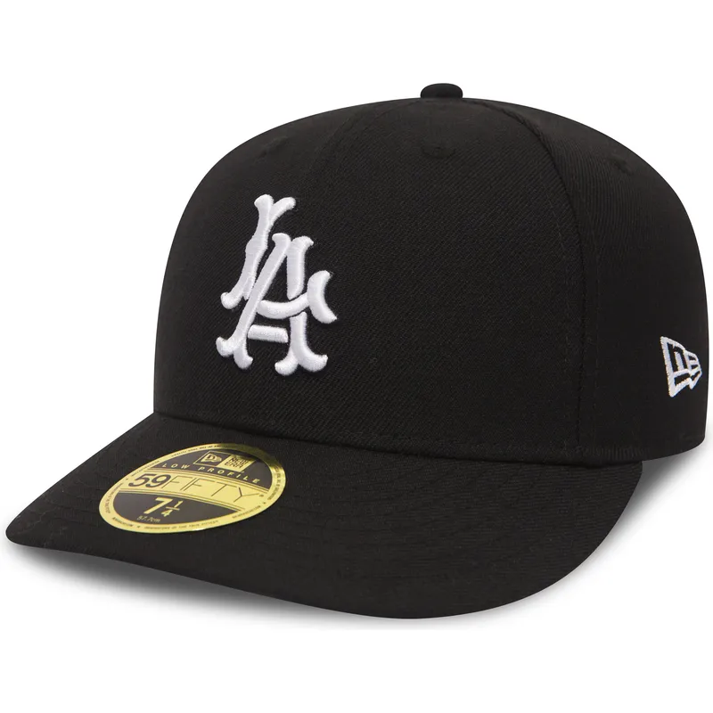 mutzen-gebogen-schwarz-angepasst-59fifty-coop-wool-der-los-angeles-dodgers-mlb-von-new-era