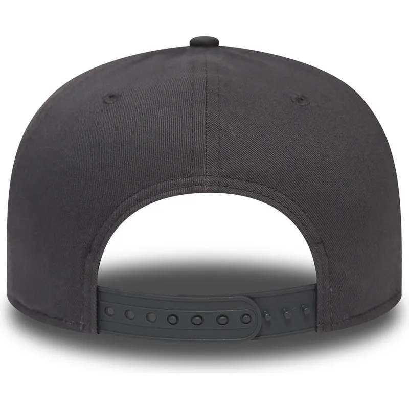 mutzen-flach-stein-snapback-negro-9fifty-league-essential-der-los-angeles-dodgers-mlb-von-new-era