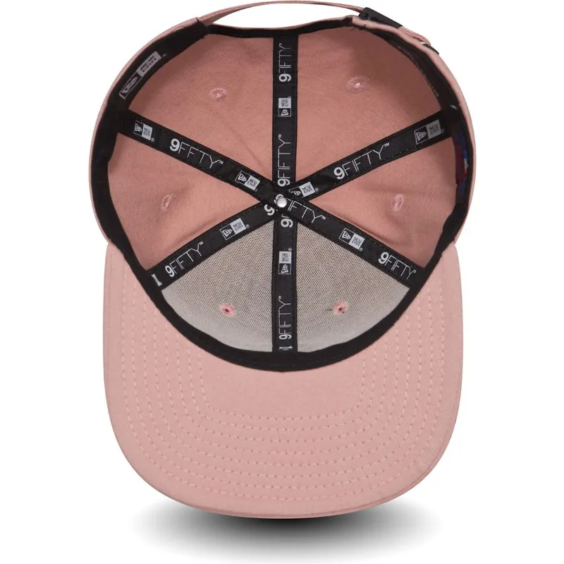 mutzen-flach-rosa-verstellbares-band-negro-9fifty-true-originators-der-new-york-yankees-mlb-von-new-era