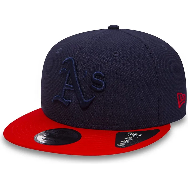 mutzen-flach-marineblau-snapback-9fifty-diamond-era-essential-der-oakland-athletics-mlb-von-new-era