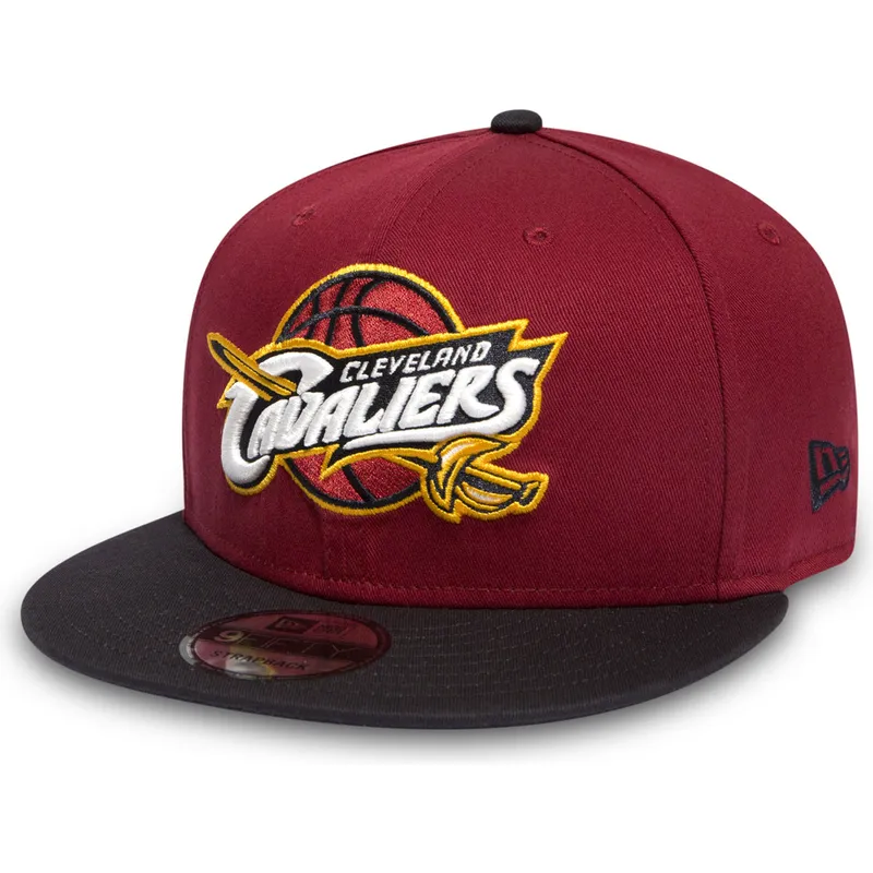mutzen-flach-rot-snapback-9fifty-der-cleveland-cavaliers-nba-von-new-era
