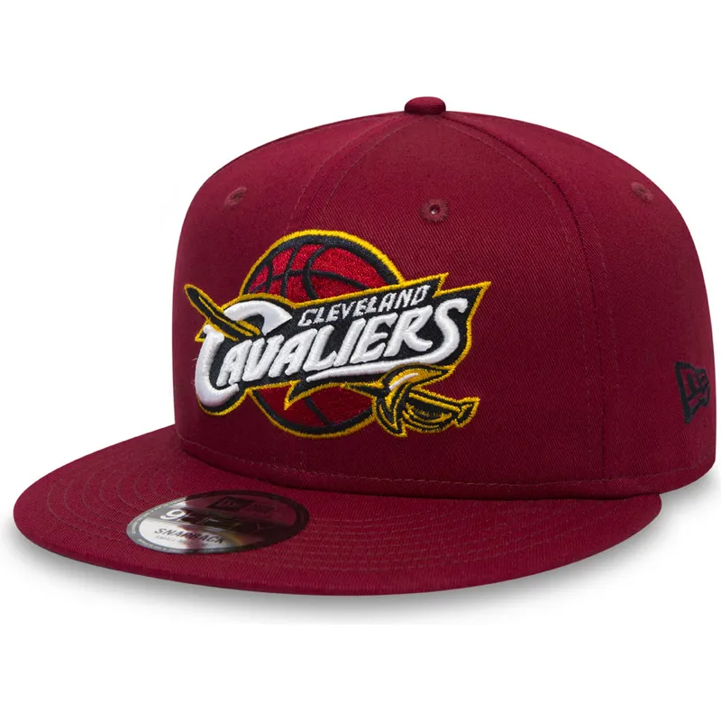 mutzen-flach-rot-snapback-fur-kinder-9fifty-classic-der-cleveland-cavaliers-nba-von-new-era