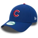 new-era-curved-brim-9forty-the-league-chicago-cubs-mlb-black-adjustable-cap