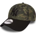 mutzen-gebogen-tarnung-verstellbares-band-9forty-mesh-overlay-der-new-york-yankees-mlb-von-new-era