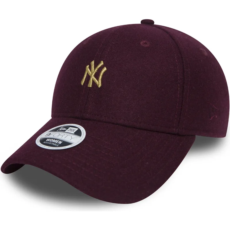 mutzen-gebogen-rot-verstellbares-band-granate-oro-9forty-melton-der-new-york-yankees-mlb-von-new-era mutzen-gebogen-rot-verstellbares-band-granate-oro-9forty-melton-der-new-york-yankees-mlb-von-new-era