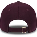 mutzen-gebogen-rot-verstellbares-band-granate-oro-9forty-melton-der-new-york-yankees-mlb-von-new-era