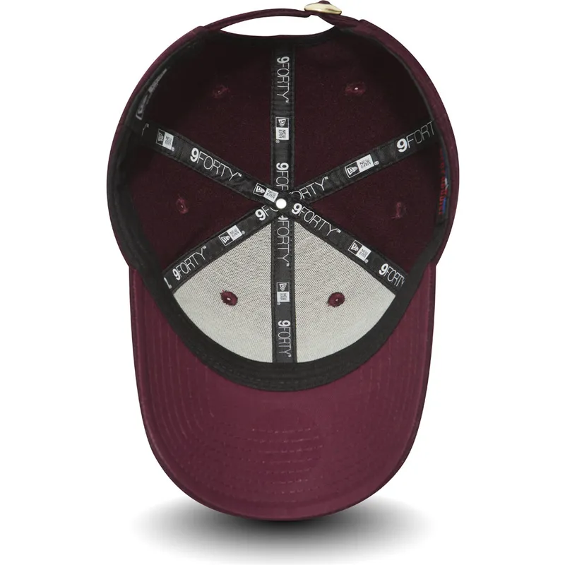 mutzen-gebogen-rot-verstellbares-band-granate-oro-9forty-melton-der-new-york-yankees-mlb-von-new-era mutzen-gebogen-rot-verstellbares-band-granate-oro-9forty-melton-der-new-york-yankees-mlb-von-new-era