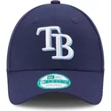casquette-courbee-bleue-marine-ajustable-9forty-the-league-tampa-bay-rays-mlb-new-era